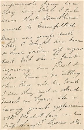 Lot #60 Caroline Harrison: The only First Lady to die in the White House writes on Executive Mansion letterhead from a controversial home - Image 3
