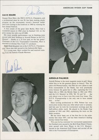 Lot #1219 Golf: Ryder Cup Program - Image 3