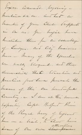 Lot #409 William T. Sherman: Famed Union general and strategist reflects on the eloquent speeches delivered by sailors - Image 3