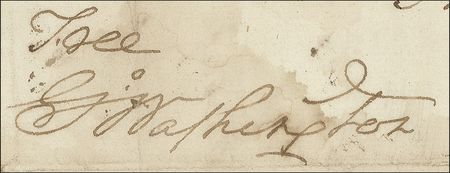 Lot #174 George Washington: Full free frank to an officer who served under him at Valley Forge - Image 2