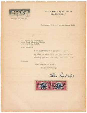 Lot #206 Allan Roy Dafoe - Image 1