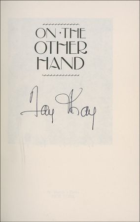 Lot #1138 Fay Wray Book - Image 1