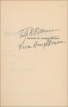 Lot #167 Harry S. Truman Book - Image 3