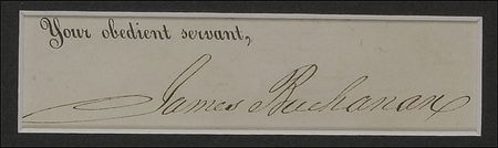 Lot #6 James Buchanan Signature - Image 2