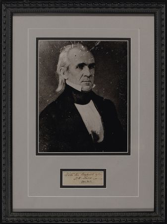 Lot #118 James K. Polk Signature - Image 1