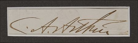 Lot #4 Chester A. Arthur Signature - Image 2