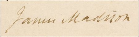 Lot #97 James Madison: Madison land grant two months before the burning of Washington - Image 2