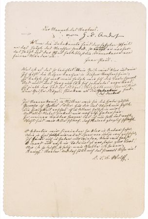 Lot #518 Hans Christian Andersen: Andersen lends his name to an ornate page - Image 1