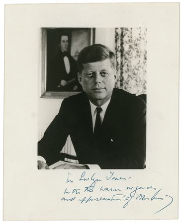Lot #87 John F. Kennedy: Impeccable dignified Kennedy portrait - Image 1