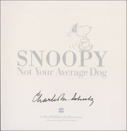 Lot #663 Charles Schulz: Schulz signs a limited edition copy of his Snoopy hardcover - Image 1