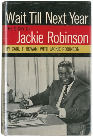 Lot #1280 Jackie Robinson: The man who broke modern baseball?s color barrier signs his autobiography - Image 2