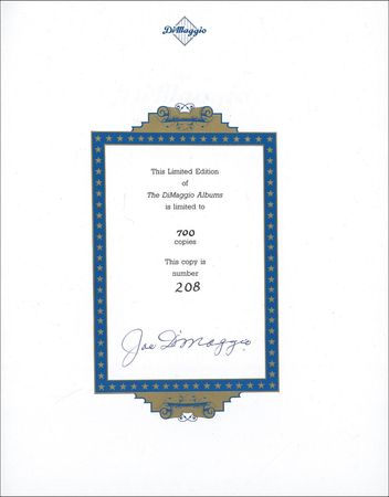 Lot #1198 Joe DiMaggio: ?Joltin? Joe? signs his two volume set - Image 1
