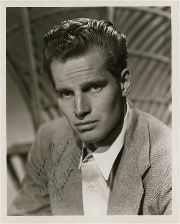 Lot #983 Charlton Heston Signed Photographs - Image 1