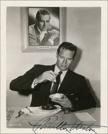 Lot #983 Charlton Heston Signed Photographs - Image 2