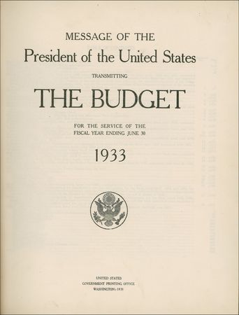 Lot #70 Herbert Hoover: Mired in the great depression that ruins his re-election hopes, the president signs the budget he believes will end the downward economic spiral - Image 2