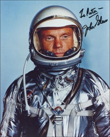 Lot #466 John Glenn Photograph and Book - Image 3
