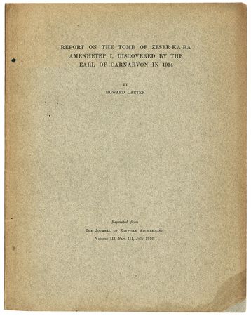 Lot #198 Howard Carter: The discoverer of Tut’s Tomb reports on a prior excavation - Image 5