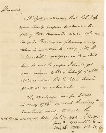 Lot #216 Declaration of Independence: George Clymer: The Declaration?s Pennsylvania delegate who also signed the Constitution arranges for a real estate bidder - Image 1