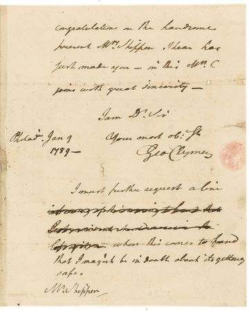 Lot #216 Declaration of Independence: George Clymer: The Declaration?s Pennsylvania delegate who also signed the Constitution arranges for a real estate bidder - Image 3