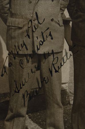 Lot #1294 Babe Ruth: Ruth signs for his super-agent Christy Walsh - Image 2