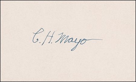 Lot #323 Mayo Brothers Signatures - Image 1