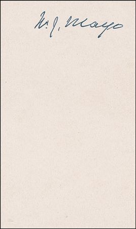 Lot #323 Mayo Brothers Signatures - Image 2