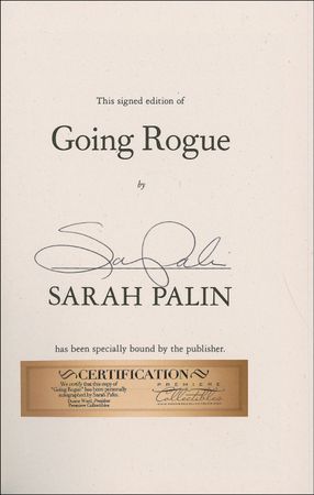 Lot #332 Sarah Palin Book - Image 1