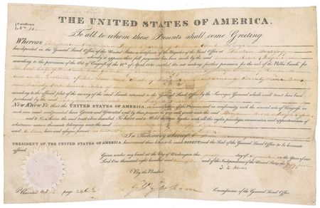 Lot #4 John Quincy Adams Signed Document