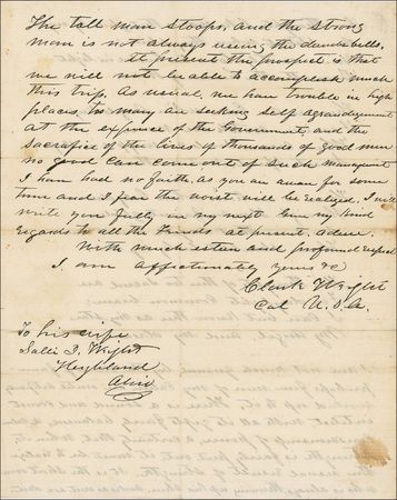 Lot #472 Clark Wright Handwritten Letter Signed - Image 4