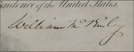 Lot #108 William McKinley Signed Document - Image 2