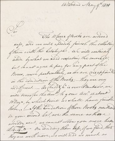 Lot #368 Samuel Sotheby: Famous auctioneer speaks frankly - Image 1