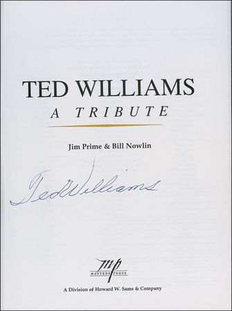 Lot #1330 Ted Williams Book - Image 1