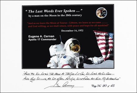 Lot #491 Apollo 17: Gene Cernan 