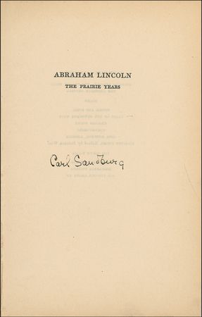 Lot #658 Carl Sandburg Book - Image 1