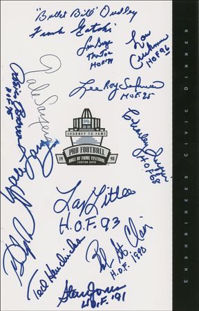 Lot #1212 Football Hall of Famers Programs - Image 2