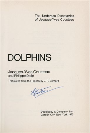 Lot #232 Jacques Cousteau Book - Image 1