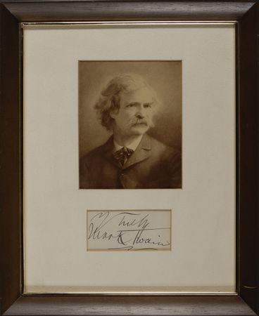 Lot #598 Samuel L. Clemens Signature - Image 1