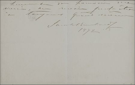 Lot #949 Sarah Bernhardt Handwritten Letter Signed - Image 2