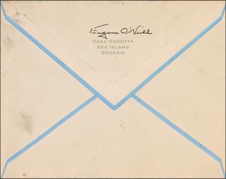 Lot #643 Eugene O’Neill Signed Envelope - Image 1