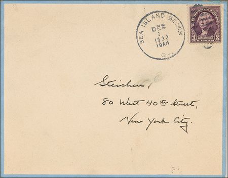 Lot #643 Eugene O’Neill Signed Envelope - Image 2