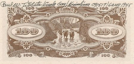 Lot #419 Enola Gay: Paul Tibbets Currency - Image 1