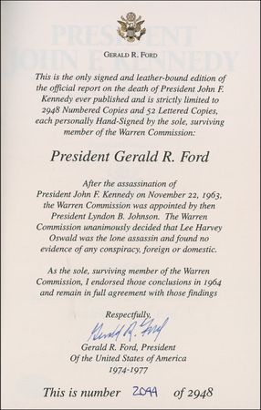 Lot #49 Gerald Ford Book - Image 1