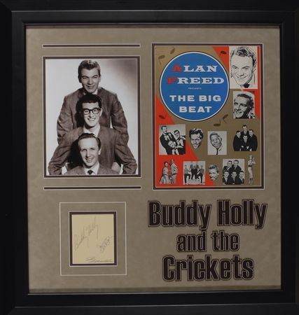 Lot #842 Buddy Holly and The Crickets: Superb set of Buddy Holly and the Crickets signatures - Image 1