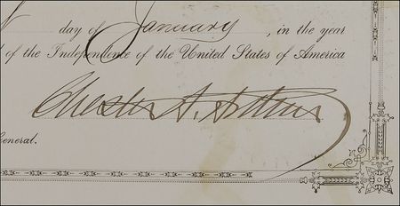 Lot #8 Chester A. Arthur: Arthur postal appointment - Image 2