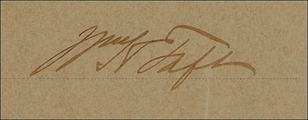 Lot #170 William H. Taft Signed Document - Image 2