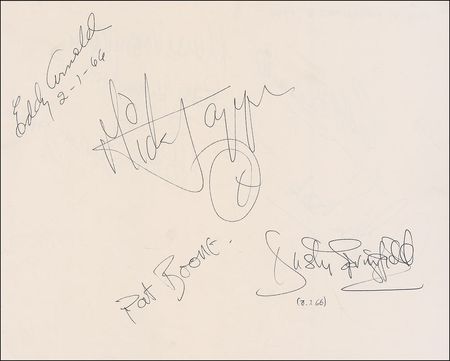 Lot #847 Mick Jagger and Friends Signature - Image 1