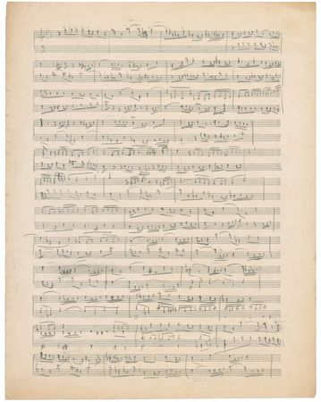 Lot #750 Maurice Ravel: Early musical manuscript from Ravel, composer of Bolero - Image 1