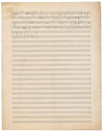 Lot #750 Maurice Ravel: Early musical manuscript from Ravel, composer of Bolero - Image 2