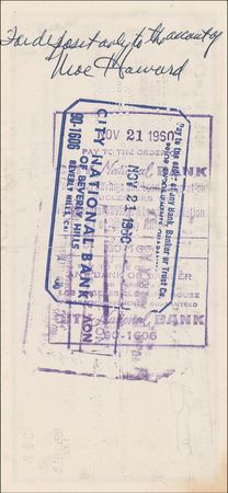 Lot #1130 Three Stooges: Moe Howard and Joe DeRita: Curly-Joe gives Moe a $100 check - Image 2