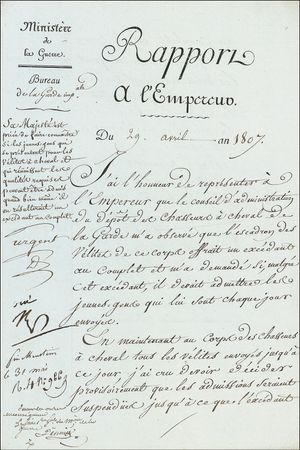 Lot #454 Napoleon: Napoleon says ?oui? to a request for even more draftees - Image 1